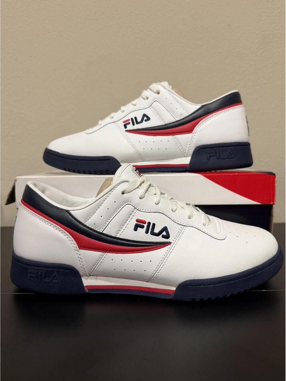 Size 11.5 - Fila Original Fitness “White Navy Red”